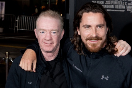 Dicky and Christian Bale at The Fighter premiere