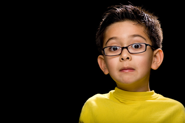 Confused little boy