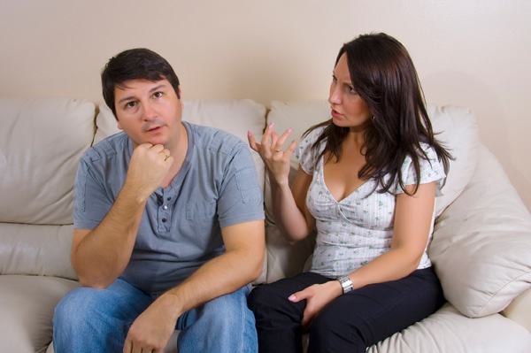 Couple bickering