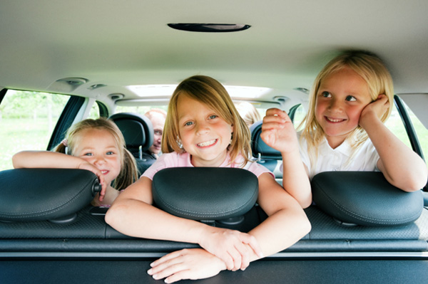 3 girls in a car