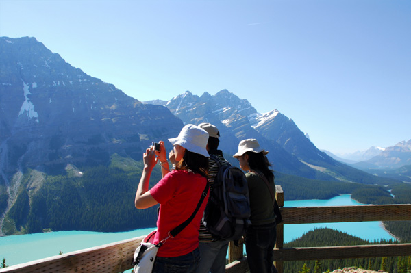 Family visiting canada