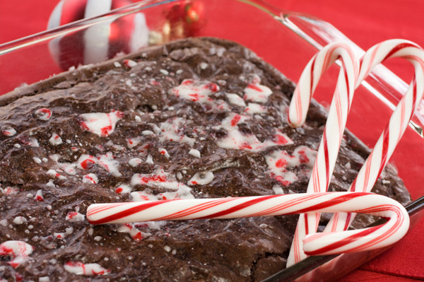 Peppermint brownies