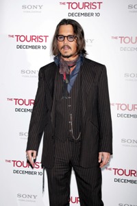 Johnny Depp at The Tourist premiere