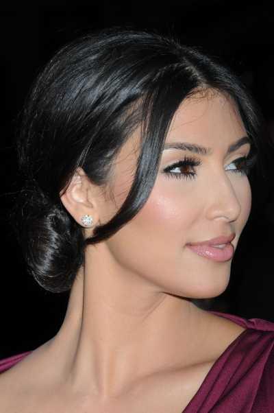 kim kardashian hair updos. kim kardashian