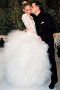 Nicole Richie wedding dress