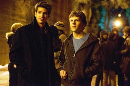 The Social Network stars Jesse Eisenberg and Andrew Garfield