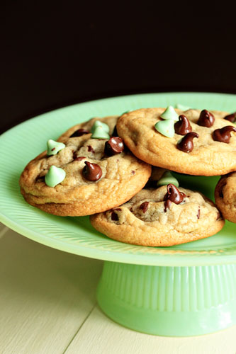 Mint Chocolate Chip Cookies