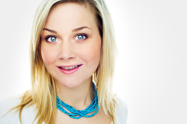 Woman with statement neckclace