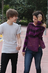 Justin Bieber and Selena Gomez