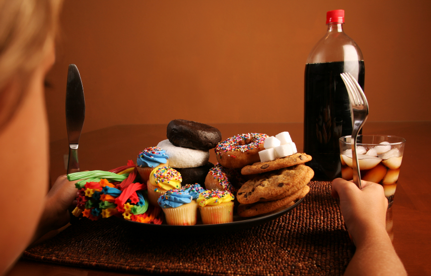 Plate of desserts