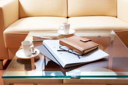 Cluttered Coffee Table
