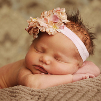 Flower headband - Photo by Kate Moss of Peek a Boo Photos  www.peekaboophotos.com