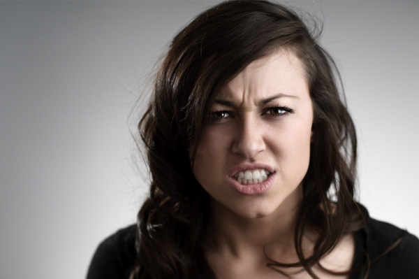 Upset woman