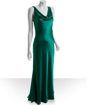 Long green dress