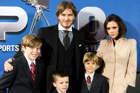 David Beckham Family on David And Victoria Beckham And Their Family