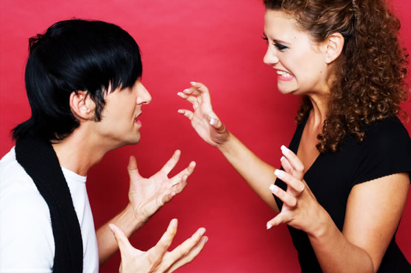 Couple having an argument.