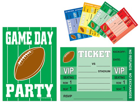 Football party invites