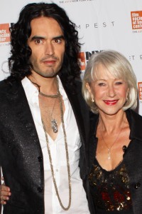 Russell Brand and Helen Mirren