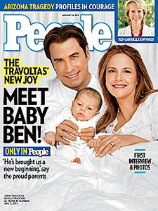 John Travolta-Kelly-Preston-baby