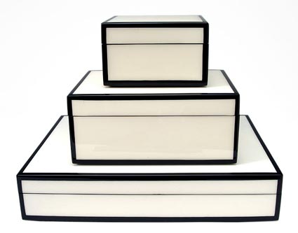 Lacquered Wood Boxes