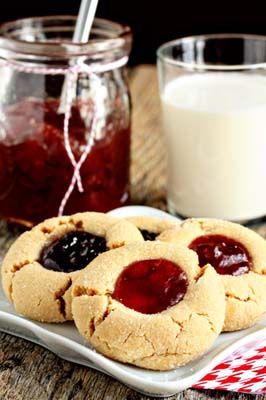 Peanut Butter and Jelly Cookies