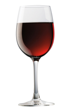 Full Red Wine Glass