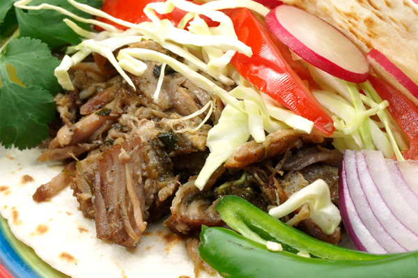 Slow cooker pulled pork tacos