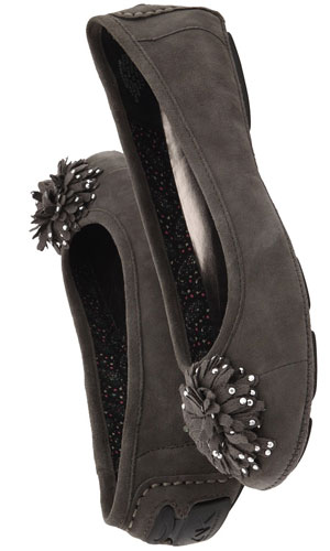 anne klein gray cute flats