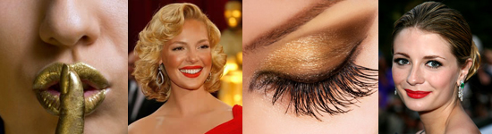 Women with holiday makeup