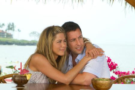 Jennifer Aniston and Adam Sandler. The story of Just Go With It centers on 