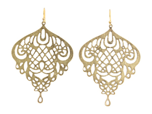 Gold earrings