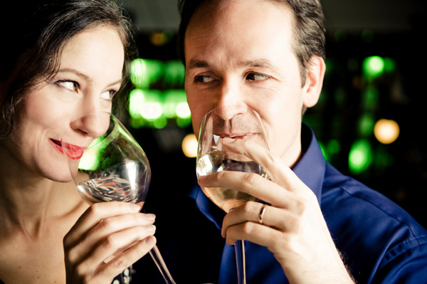 Married couple having Valentine's Day date