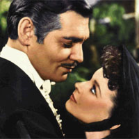 rhett butler scarlett o'hara clark gable vivian leigh