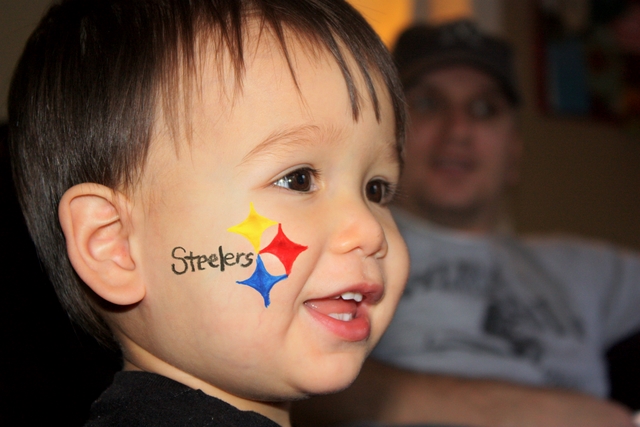 Steelers Face Paint Example