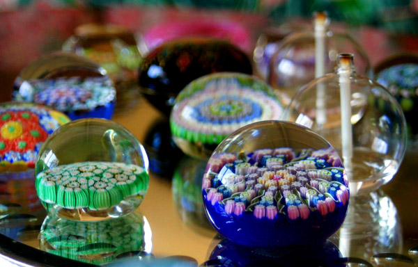 Glass paperweights