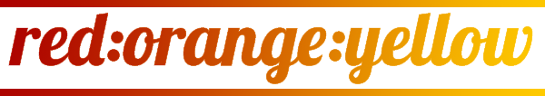 red - orange - yellow