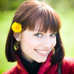 Woman with fair skin
