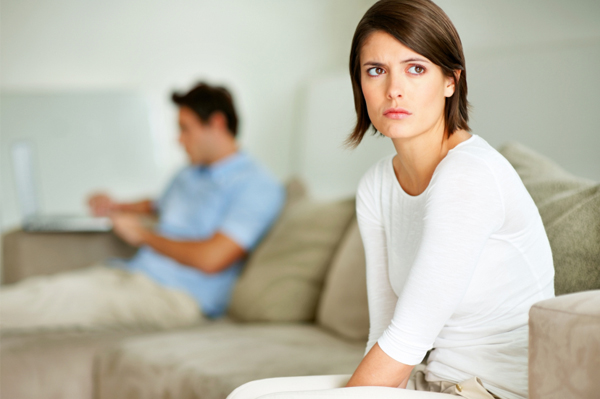 Unhappy wife