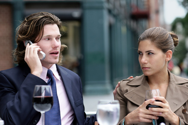 Woman on date