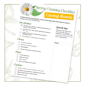 spring cleaning checklist