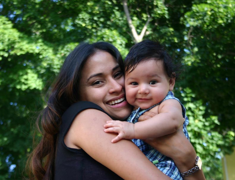 happy mom
