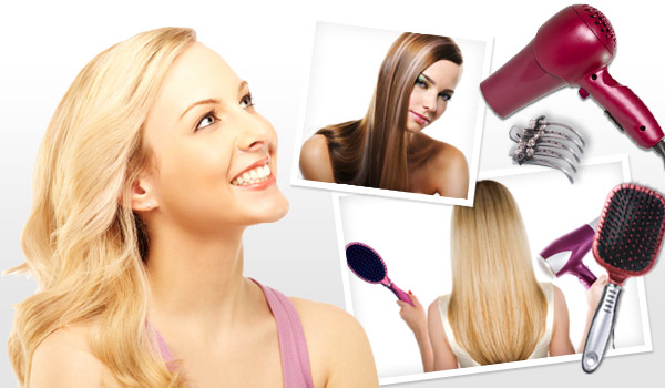 Women with shiny hair