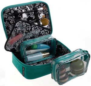 Kiss and Makeup Cosmetic Case from Melissa Beth Designs
