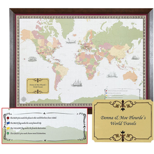 A world traveler map