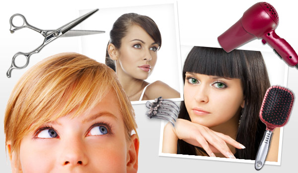 Different styles of bangs for face shapes