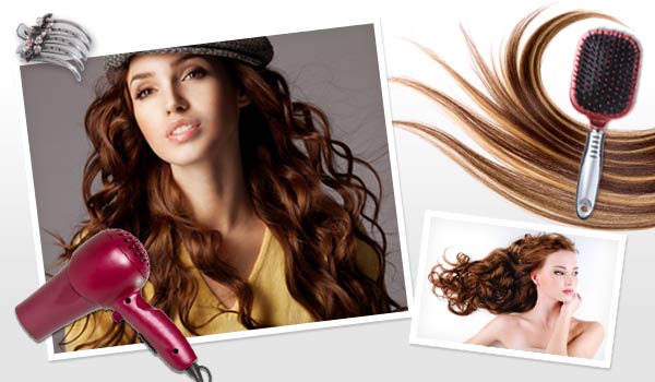 woman with curly hair