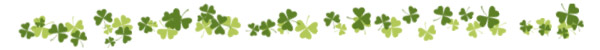 Look for shamrocks and clovers on St. Patrick's Day