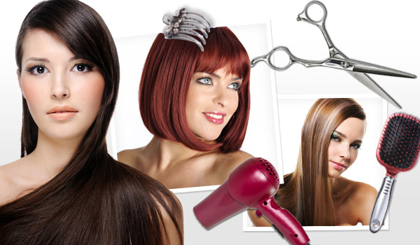 Woman with silky shiny hair
