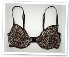 Leopard print bra