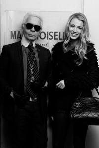 Karl Lagerfeld and Blake Lively